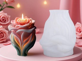 Molde silicona rosa entera